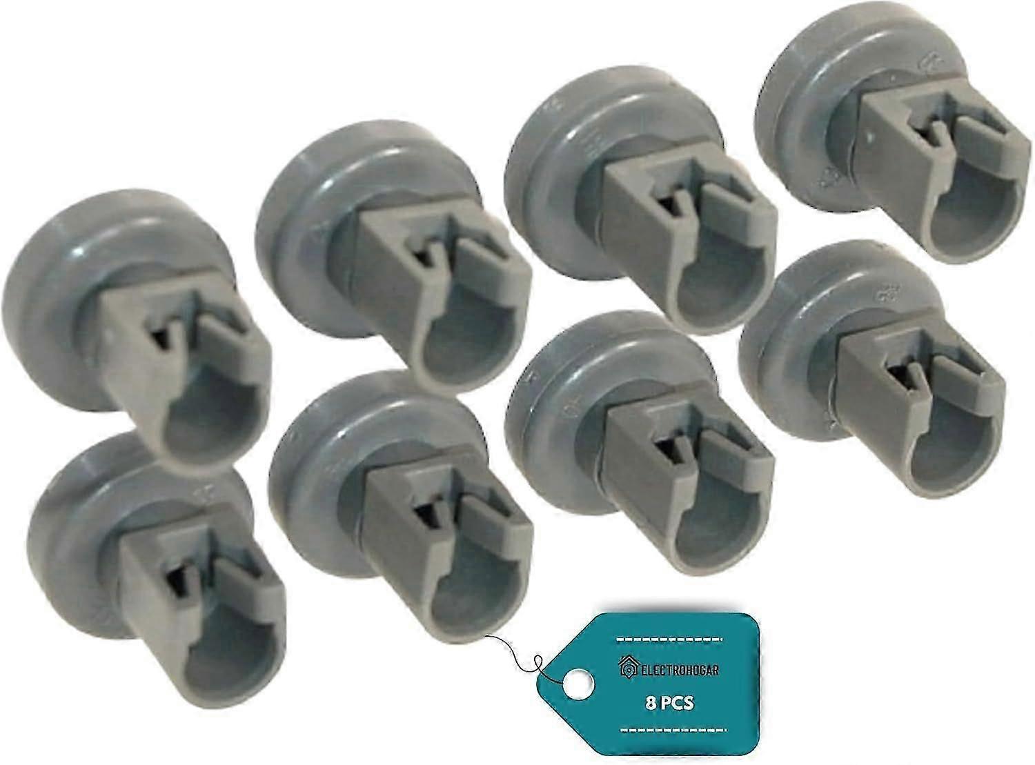 Complete Set of 8 Dishwasher Wheels for the Upper Basket