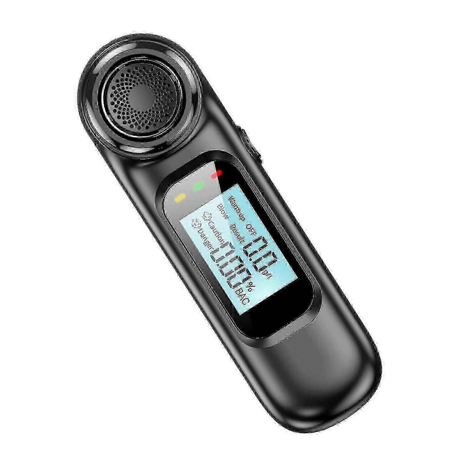 Non-Contact High-Precision Alcohol Tester - Digital LCD Breathalyzer with USB Recharge for Drivers_MM2