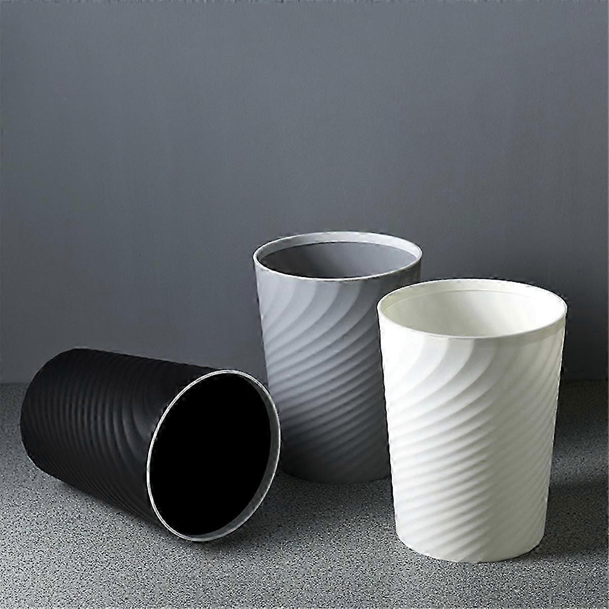 Small Trash Can, 3Pcs Bathroom Trash Can, Slim Round Waste Basket, for Kitchen, Dorm, Bedroom, Offi