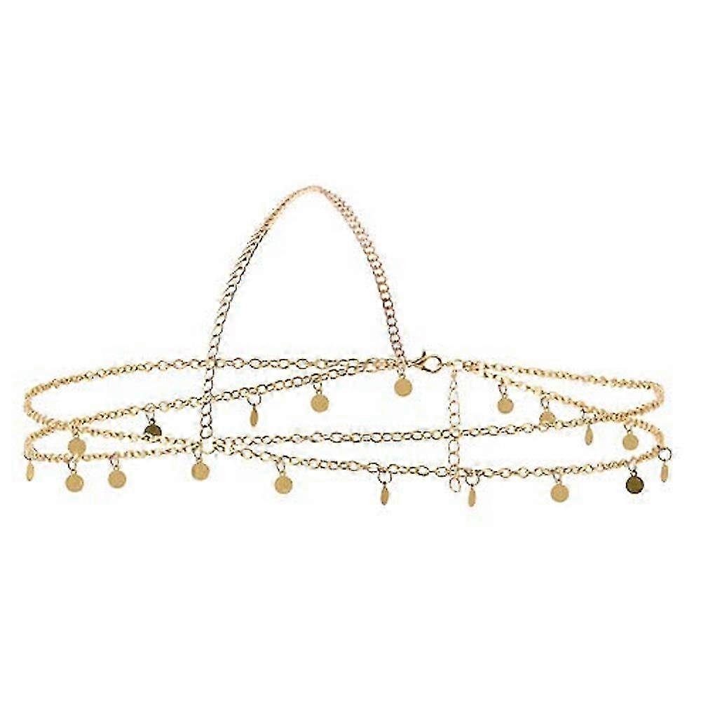 Sequined chain hair accessories head