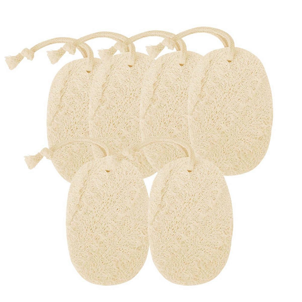 6 PCS Kitchen Loofah Sponge, Eco Friendly Non-Scratch Brush