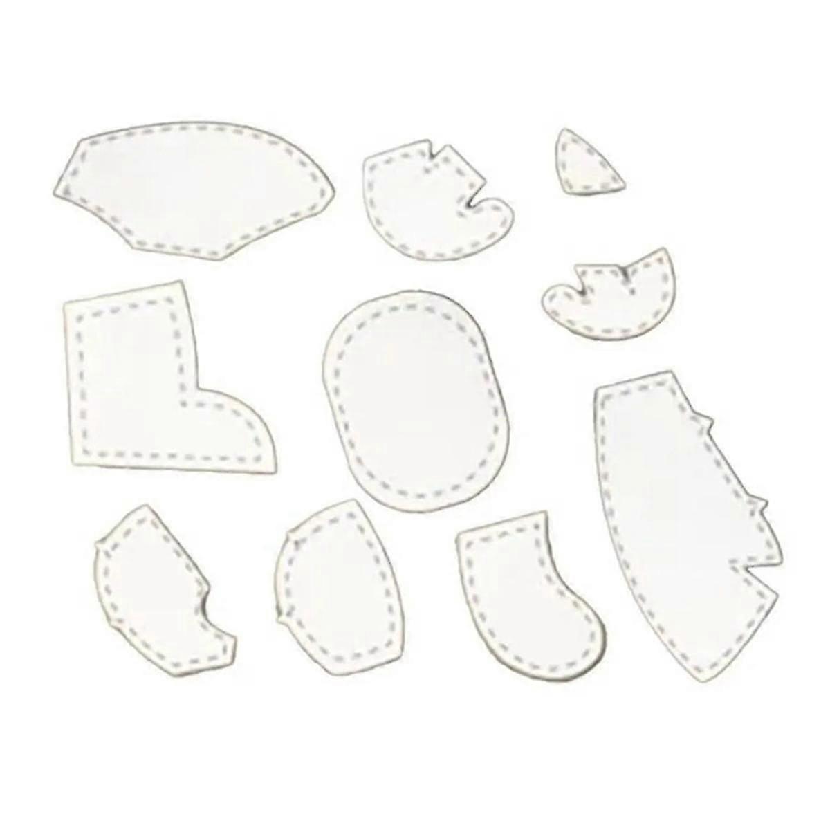 8Pcs/Set 12In Acrylic Template Ruler Set Memory Quilting Ruler for Sewing Template Patchwork A