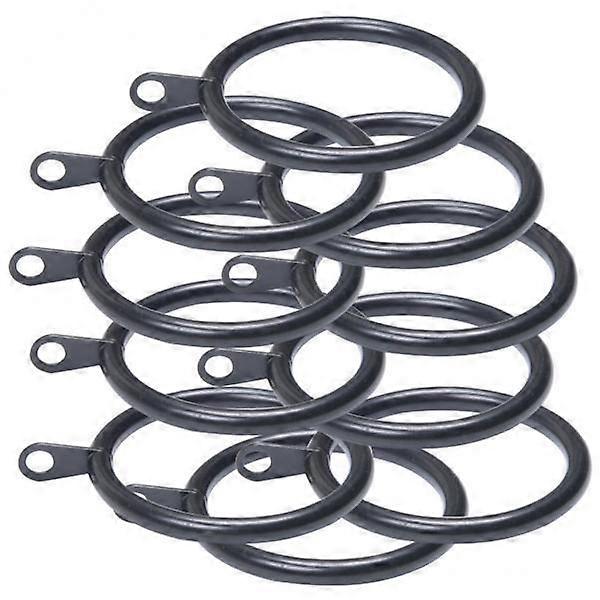 Bulk Pack of 6, Modern Metal Drapery Loops - Matte Finish