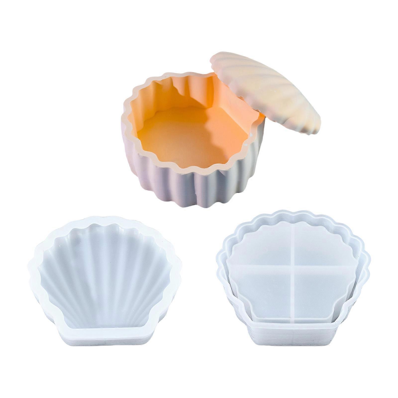Multifuntional Storage Case Molds Storage Jar Molds Shell Shape Molds Resin Storage Box Molds Storage Bottle Molds