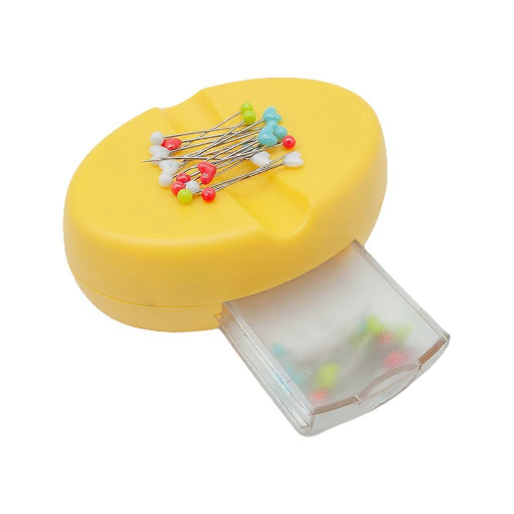 Strong Magnet Pin Holder Cushion with Drawer Multifunctional Pins Storage Caddy DIY for Cross Stitch Embroidery Accessor