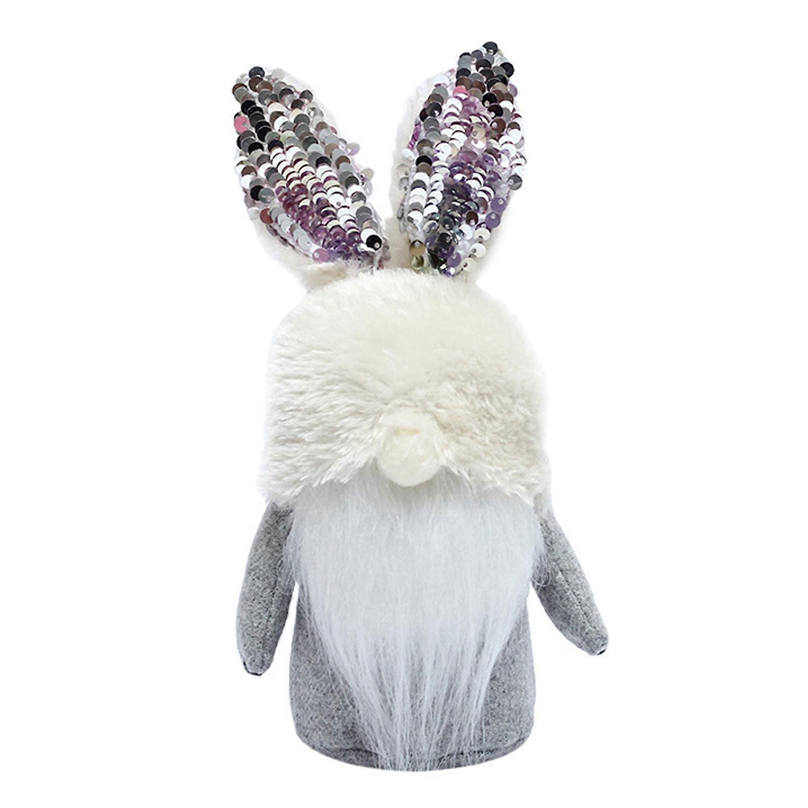 Easter Bunny Gnome Plush Scandinavian Tomte Elf Decorations Sequins Rabbit Ornaments Swedish Tomte Dwarf Figurines