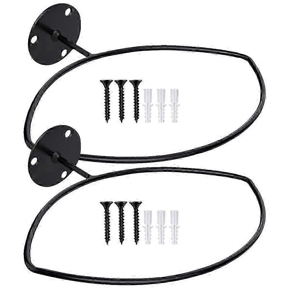 2pcs Wall Mount Ball Holder Storage Rack 27x22x6.5cm