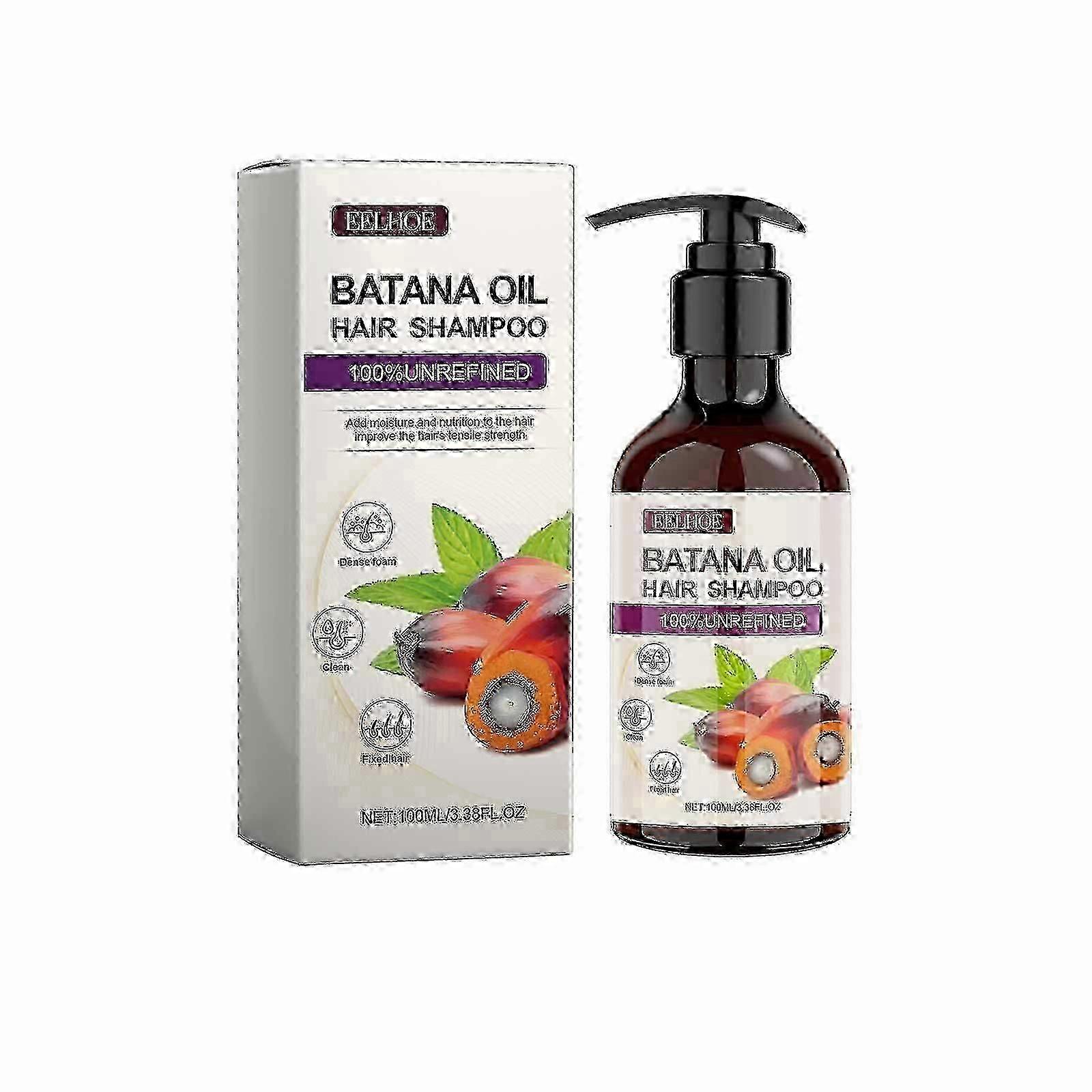 EELHOE Batana Volumizing Shampoo Clear and Soft Cleansing No Frizzy Oil Control Increase Fluffy