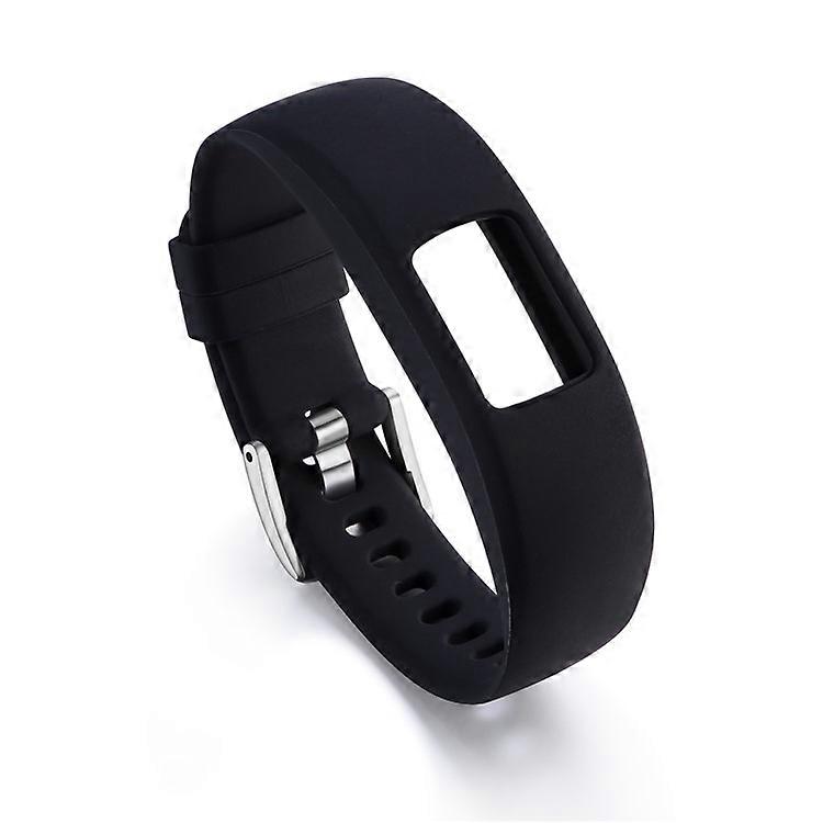 Soft Silicone Watch Strap Adjustable Wrist Band Bracelet Compatible For Garmin VivoFit 4, Length: 23cm