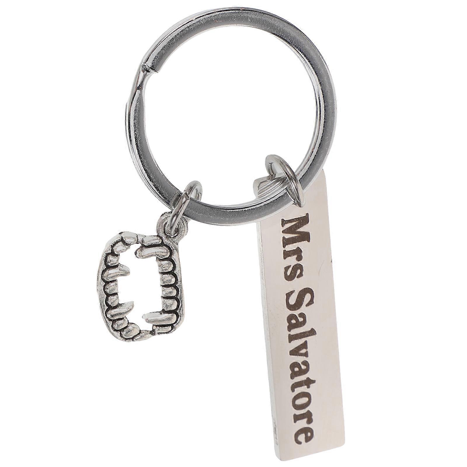 Practical Tooth Charm Key Ring with Pendant, Aesthetic and Multi-purpose Design