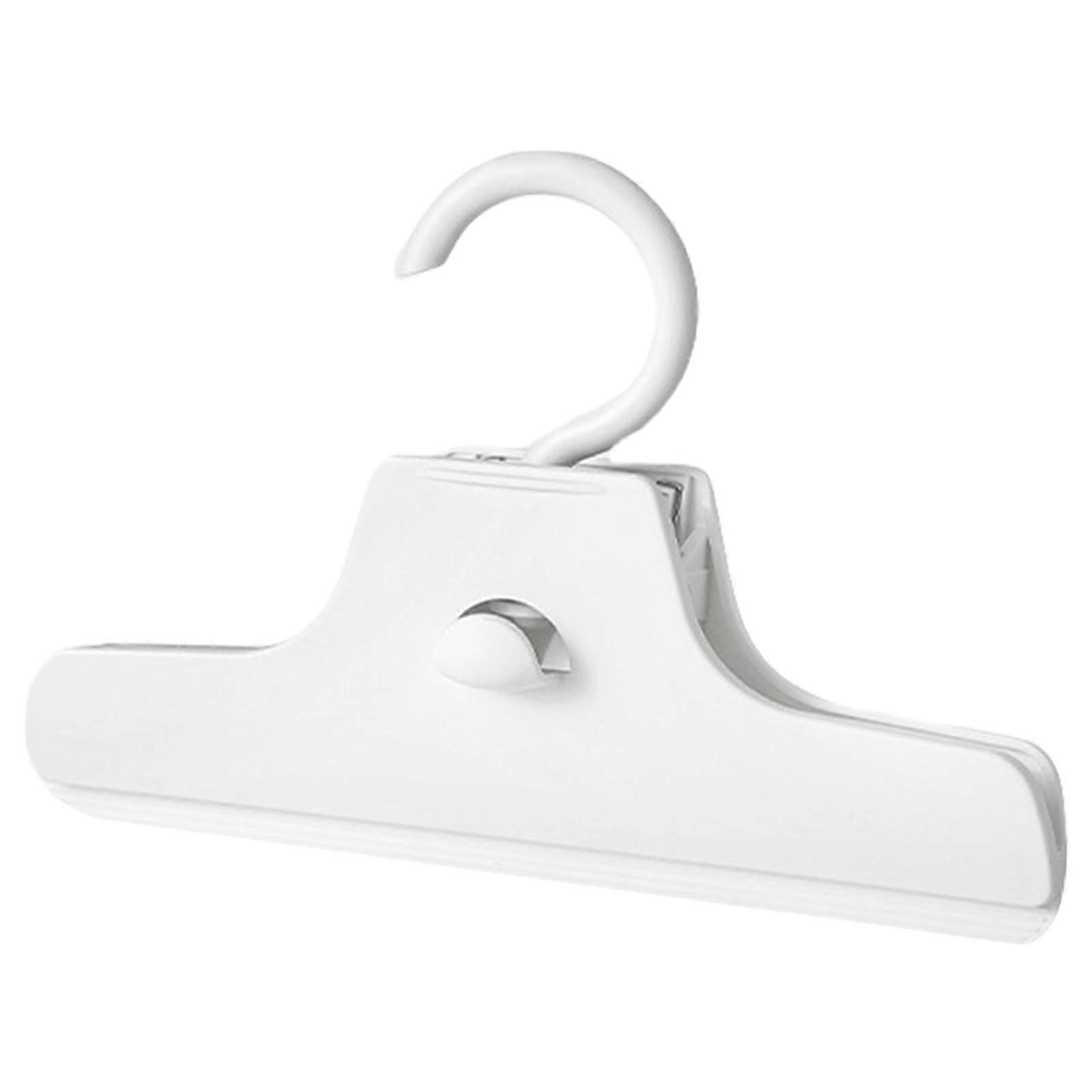 Rockhaken mit Silikonschicht, Multifunktionaler Kleiderclip, Weiß