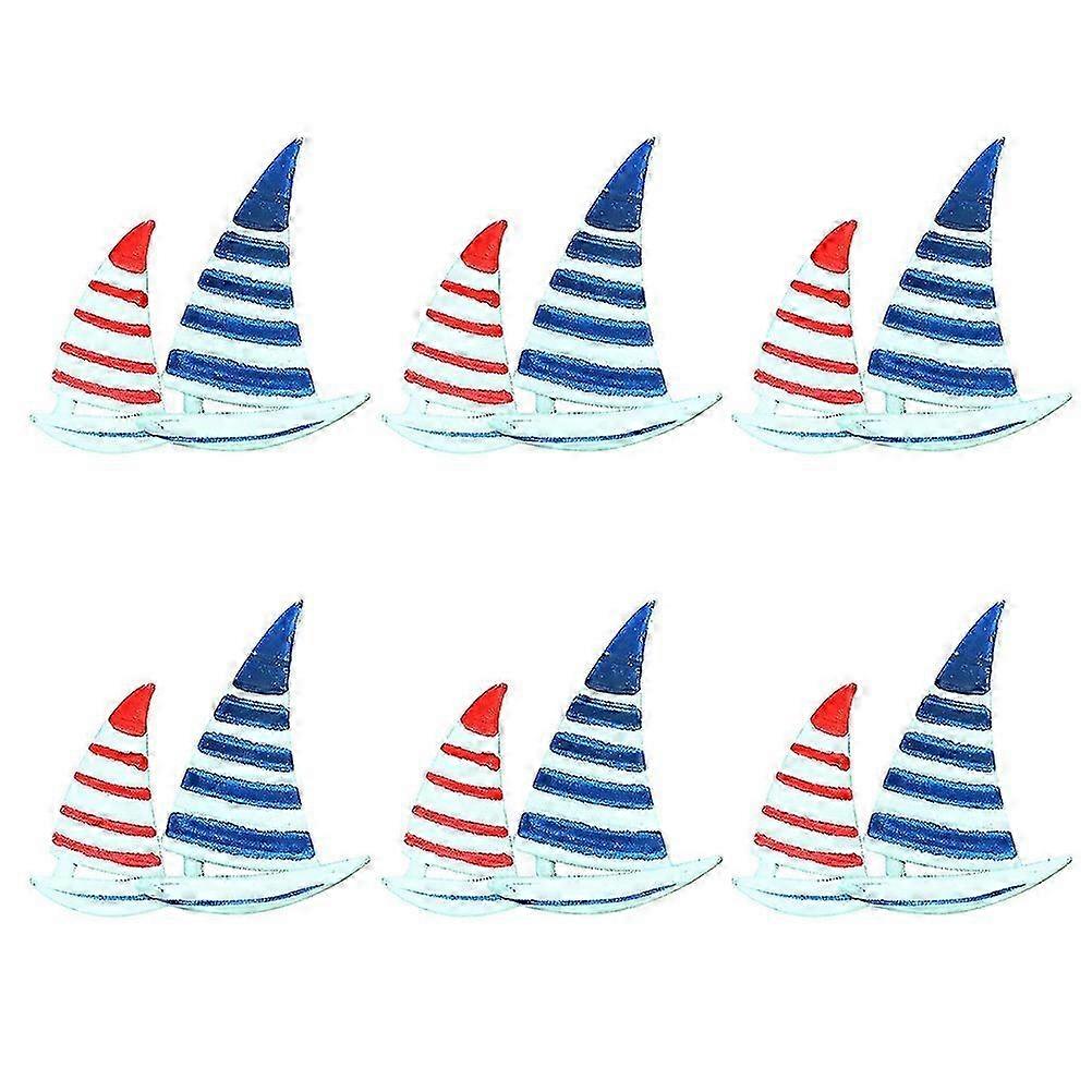 6 Pcs Fridge Magnet Creative Refrigerator Decals Decorative Sticker No Magnet