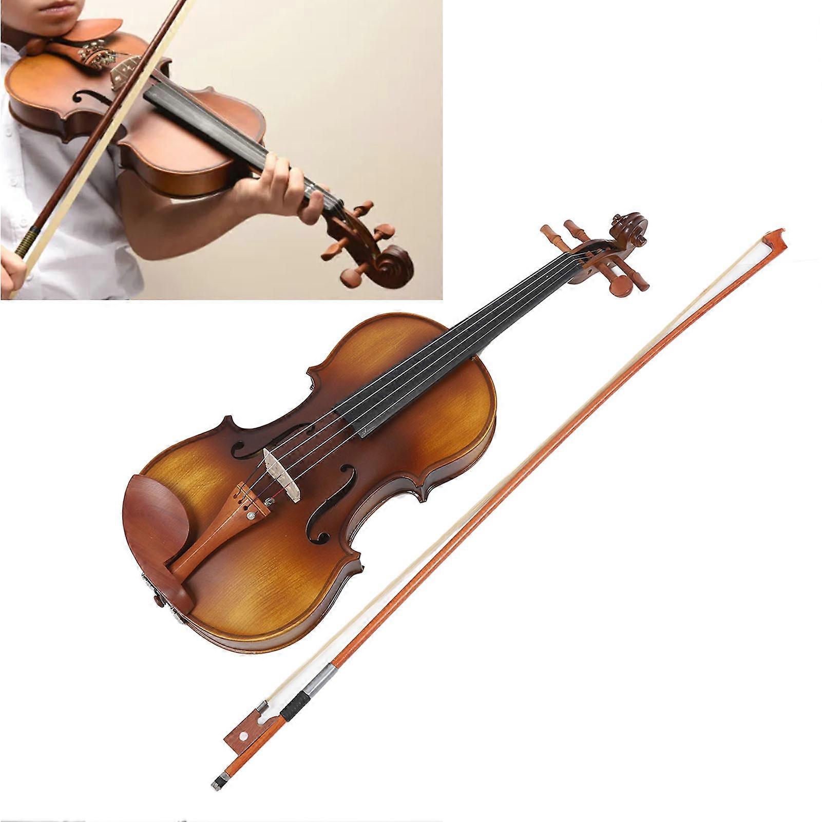 プロのバイオリンキット木製手作りバイオリンフル4/4初心者向け子供大人