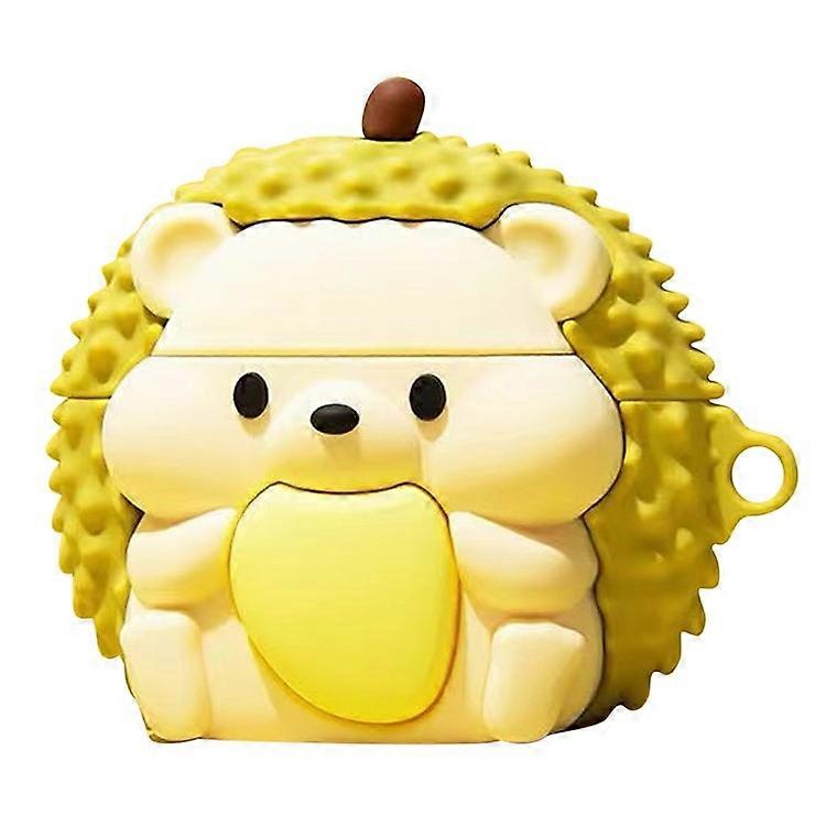 Compatible For Samsung Galaxy Buds FE Durian Hedgehog Design Bluetooth Earphone Silicone Cover