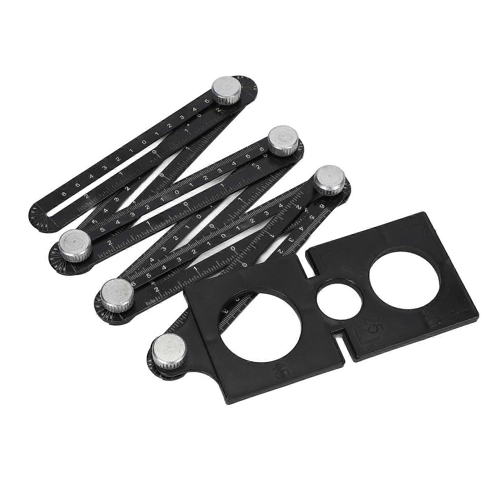 High quality  Six-fold ruler tile opening locator drill guide ruler measuring