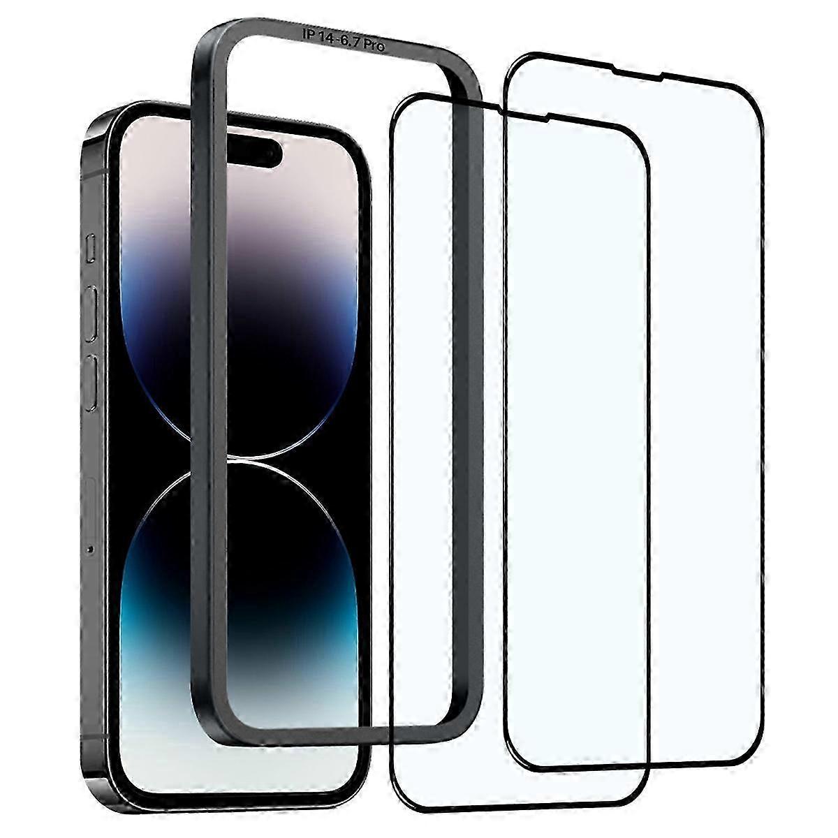 Tempered Glass Screen Protectors Compatible with Certain Brands for iPhone 14 Pro Max Devices