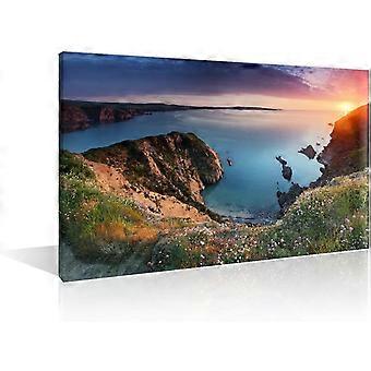 Pembrokeshire Coasts Sunset Landschap Postered Houten Puzzel 1000 Stuk Educatief Speelgoed