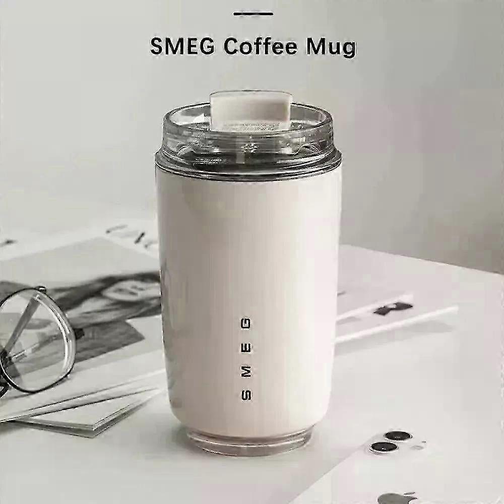 240ml rustfrit stål isoleret rejsekrus med låg, kaffekop, 8 farver