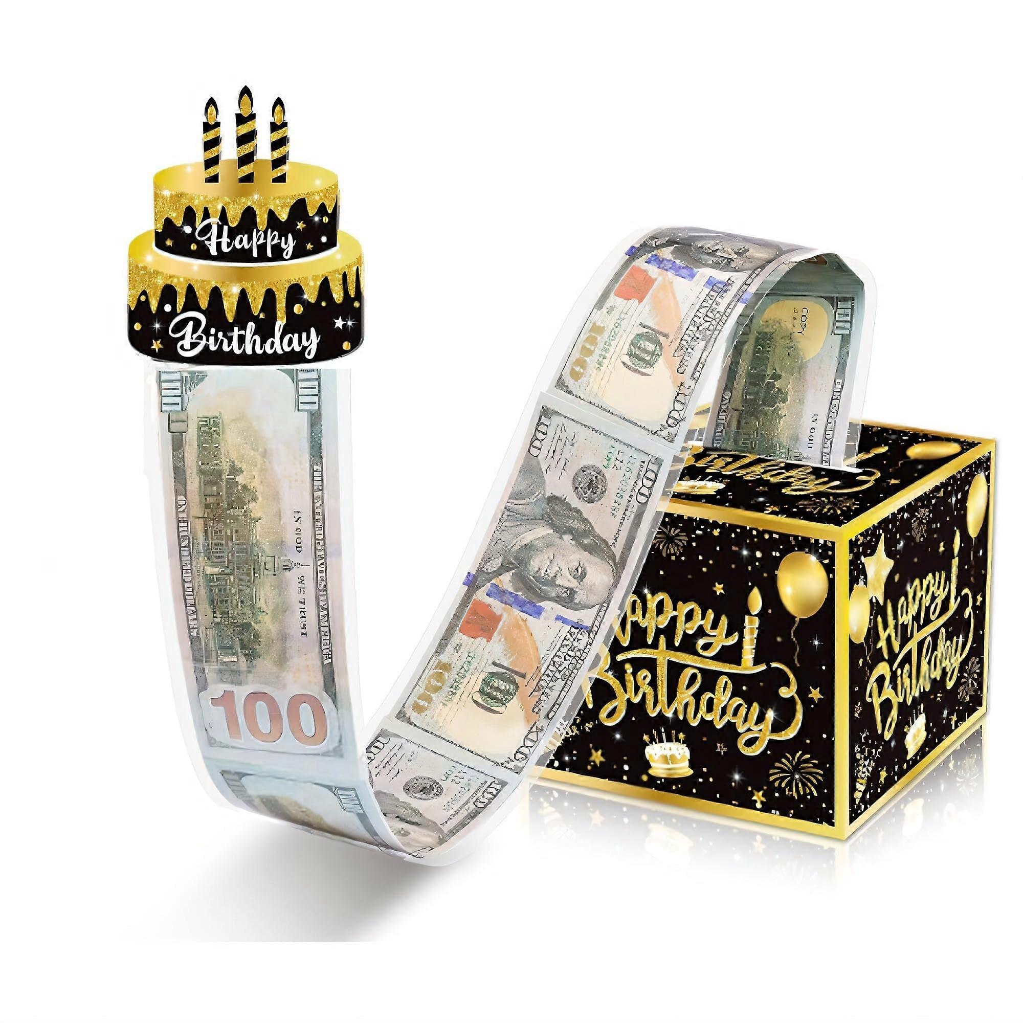 DIY Birthday Money Roll Surprise Box, Gift Box Money for