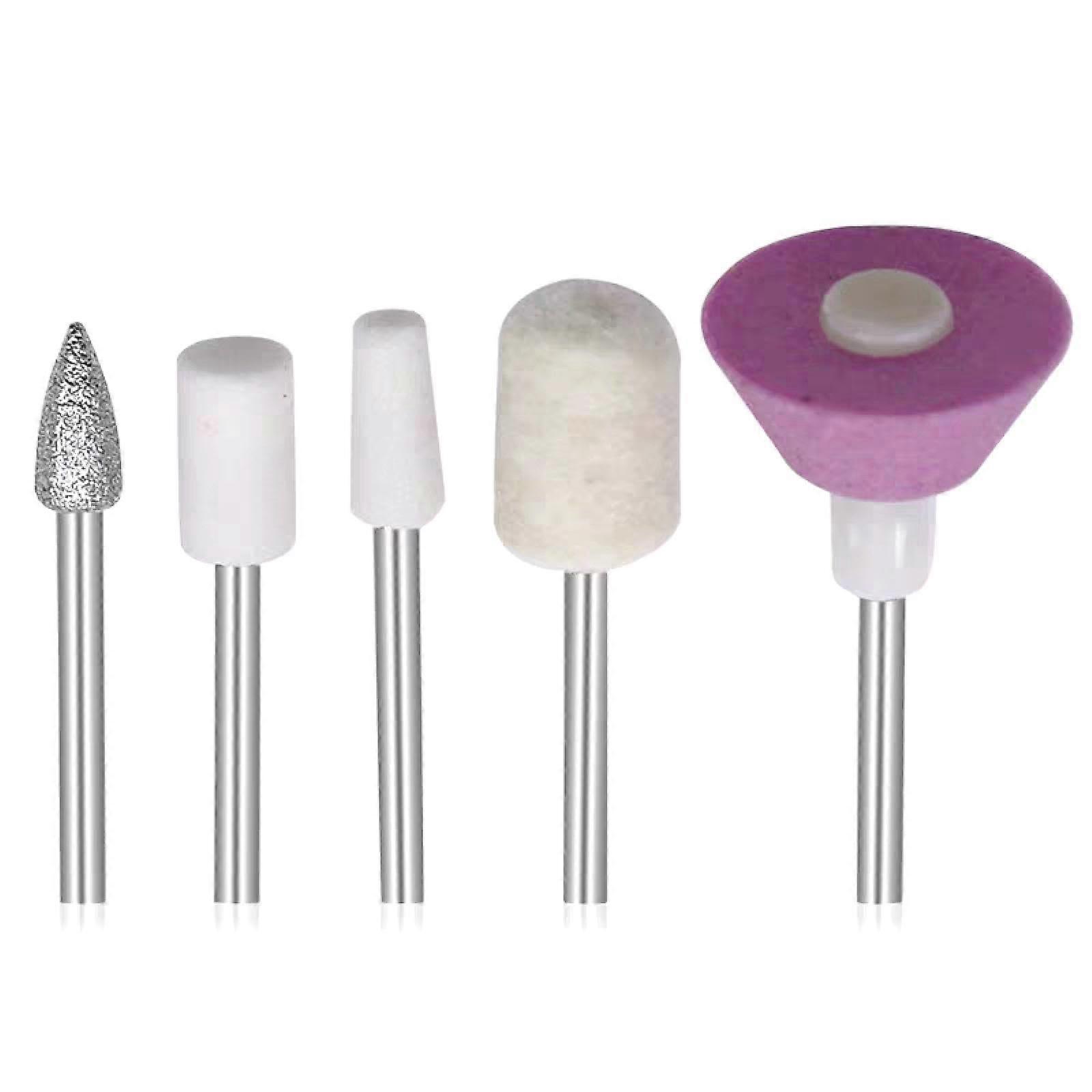 5 pieces faux wool felt loops loops head 2.35mm shaft for nails felt bobs engraver grinding tools grinding turning drill