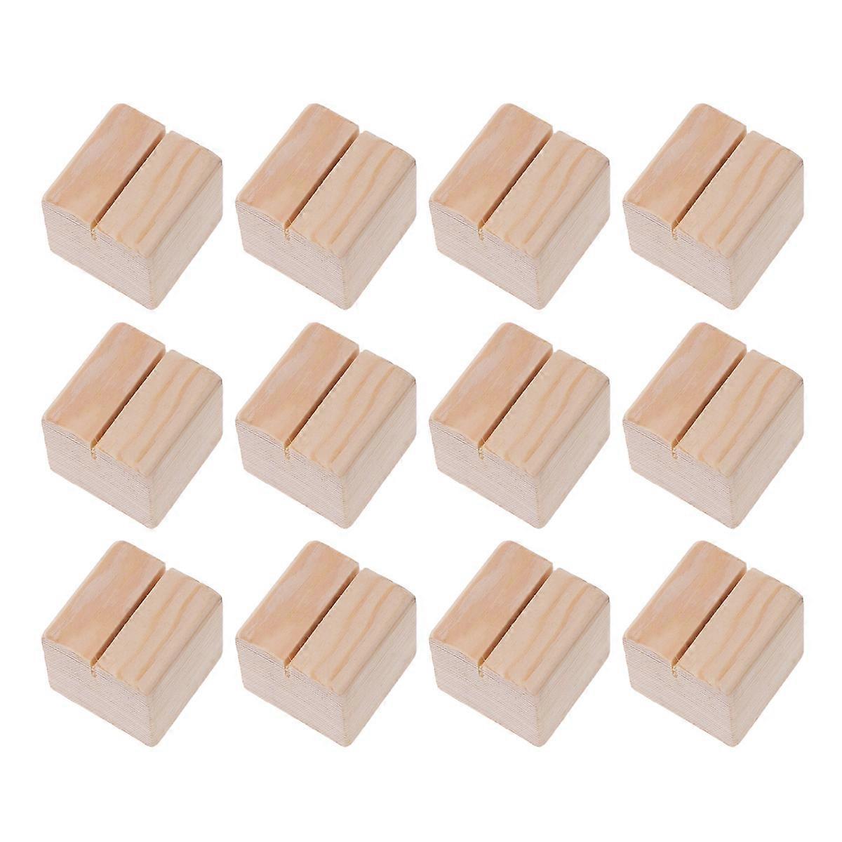 Natural Wood Stands for Messages, Photos, and Cards, Warm Party Atmosphere