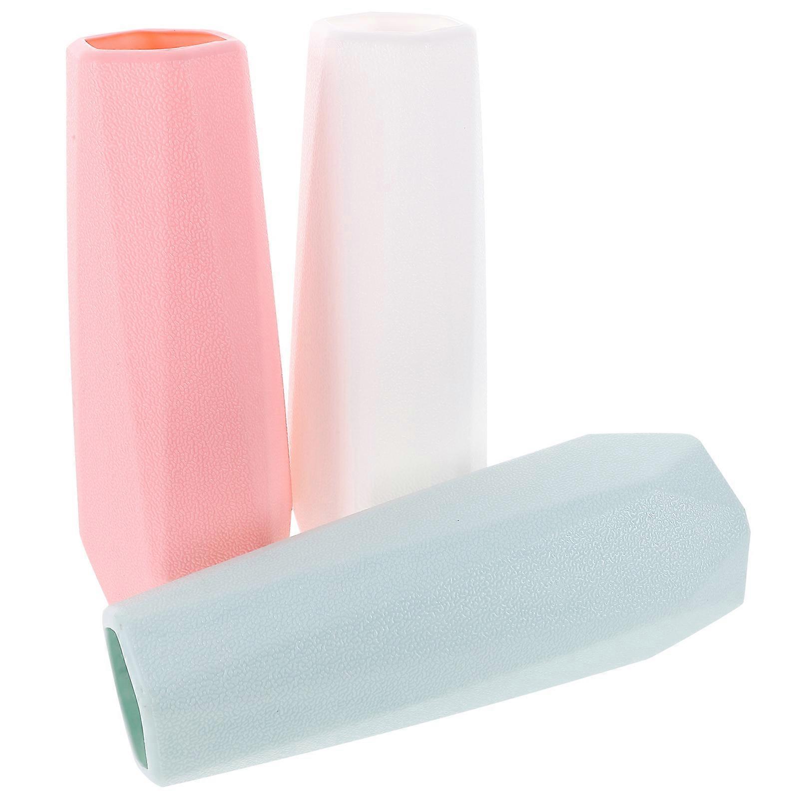 Geometric Plastic Vase, Versatile Decorative Accessory for Various Venues, Safe Material