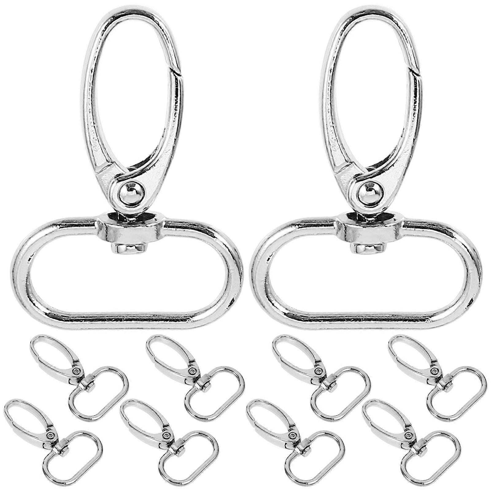10pcs Metal Swivel Buckles Slide Buckles for Bags, Pet Collars, Crafting and Accessories with Vintage Style