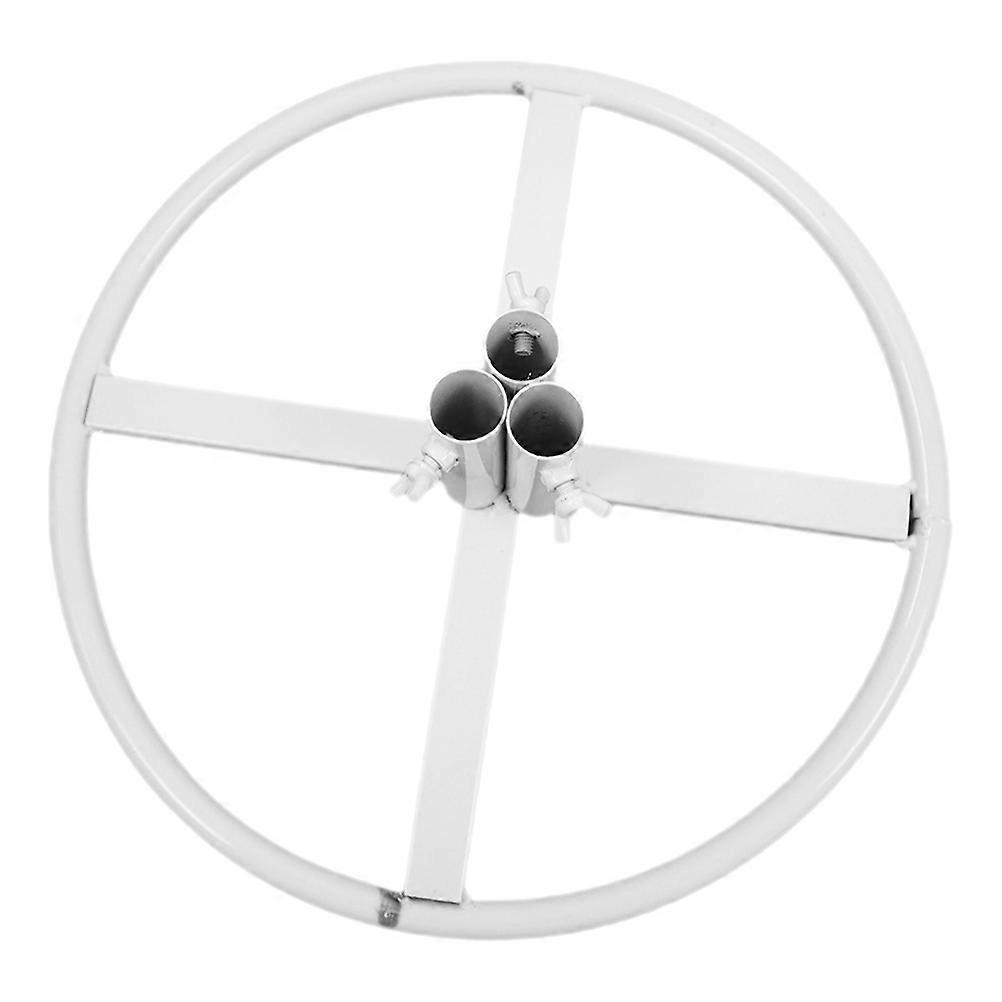 Floral Arranging Supplies Metal Flower Picks Stand 30.00X30.00X10.00CM White for Home Enthusiasts Easy Assembly 1Pack