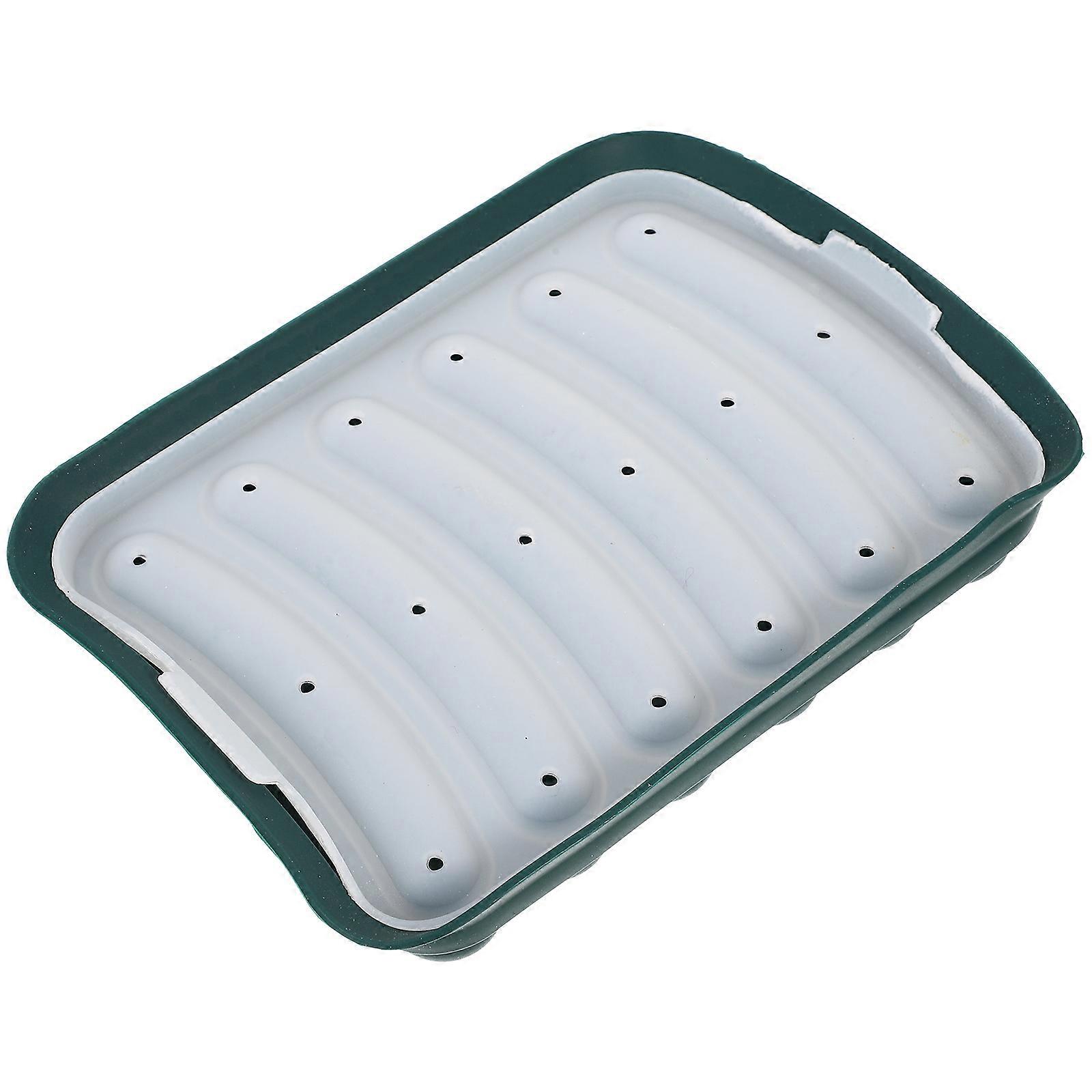 Reusable Silicone Baking Tray Sausage Making Mold For DIY Food Preparation 18x14cm 1Set