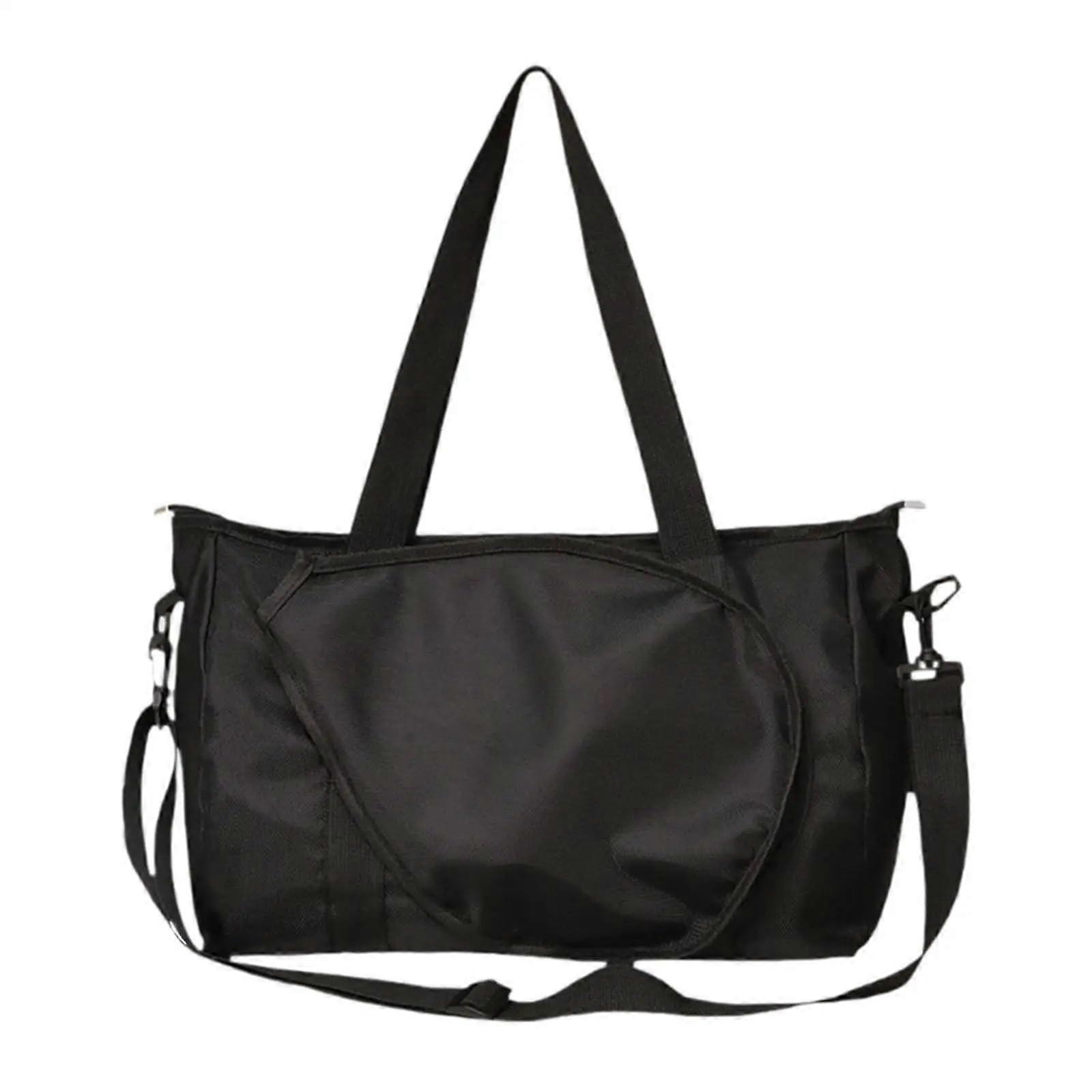 Tennis bag, racket storage, racket bag, large capacity, racket badminton bag, tennis shoulder bag for the court, the game black