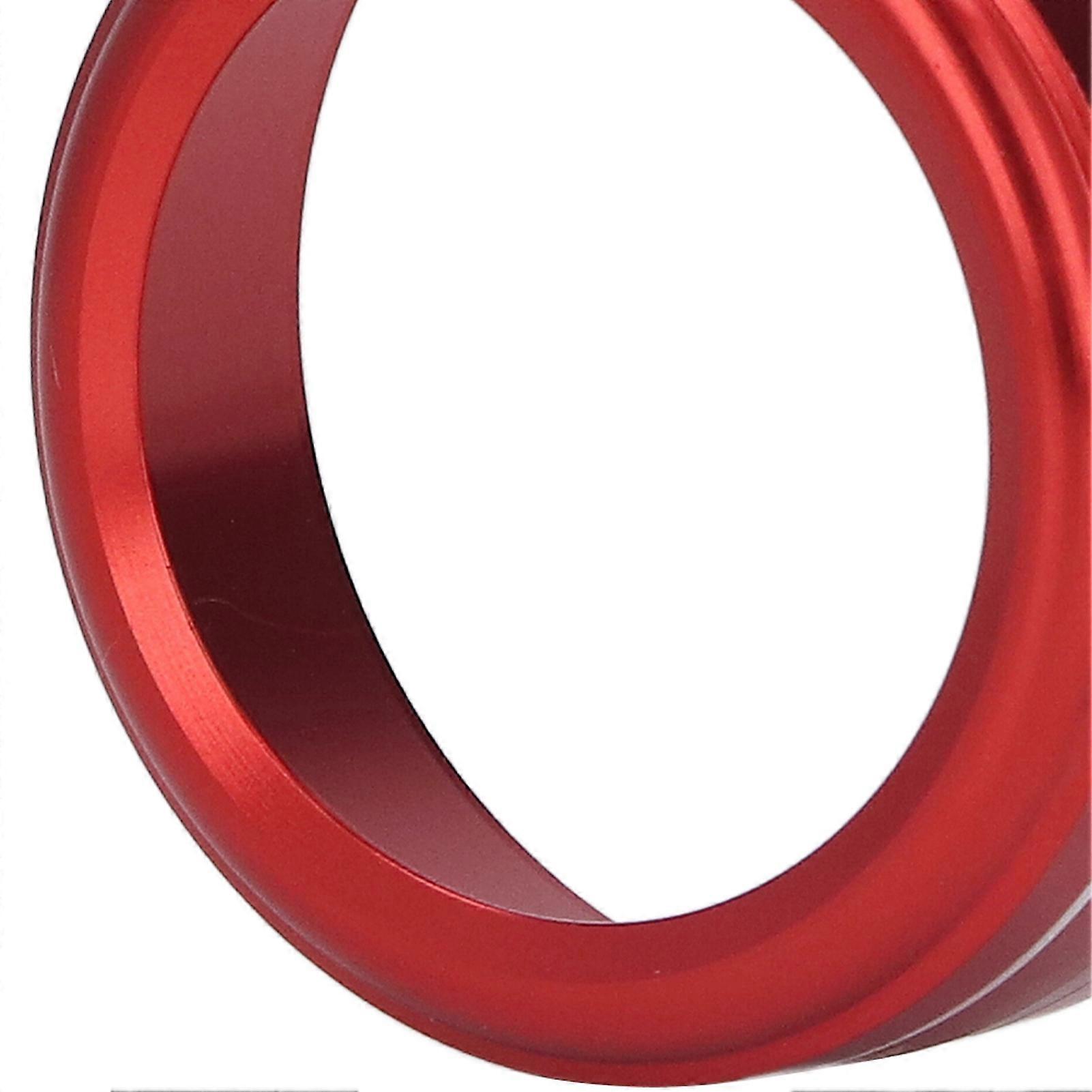 3Pcs Air Conditioning Switch Knob Cover Ring Trim Red Center Console Replacement Accessories for Mazda 3 6