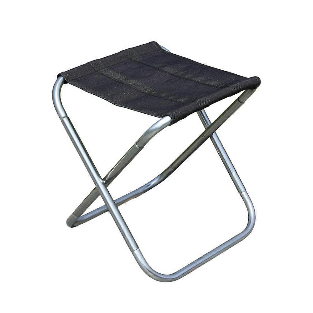 Lightweight Camping Chair Outdoor Folding Stool for Beach Hiking Portable Durable Black 1 Set