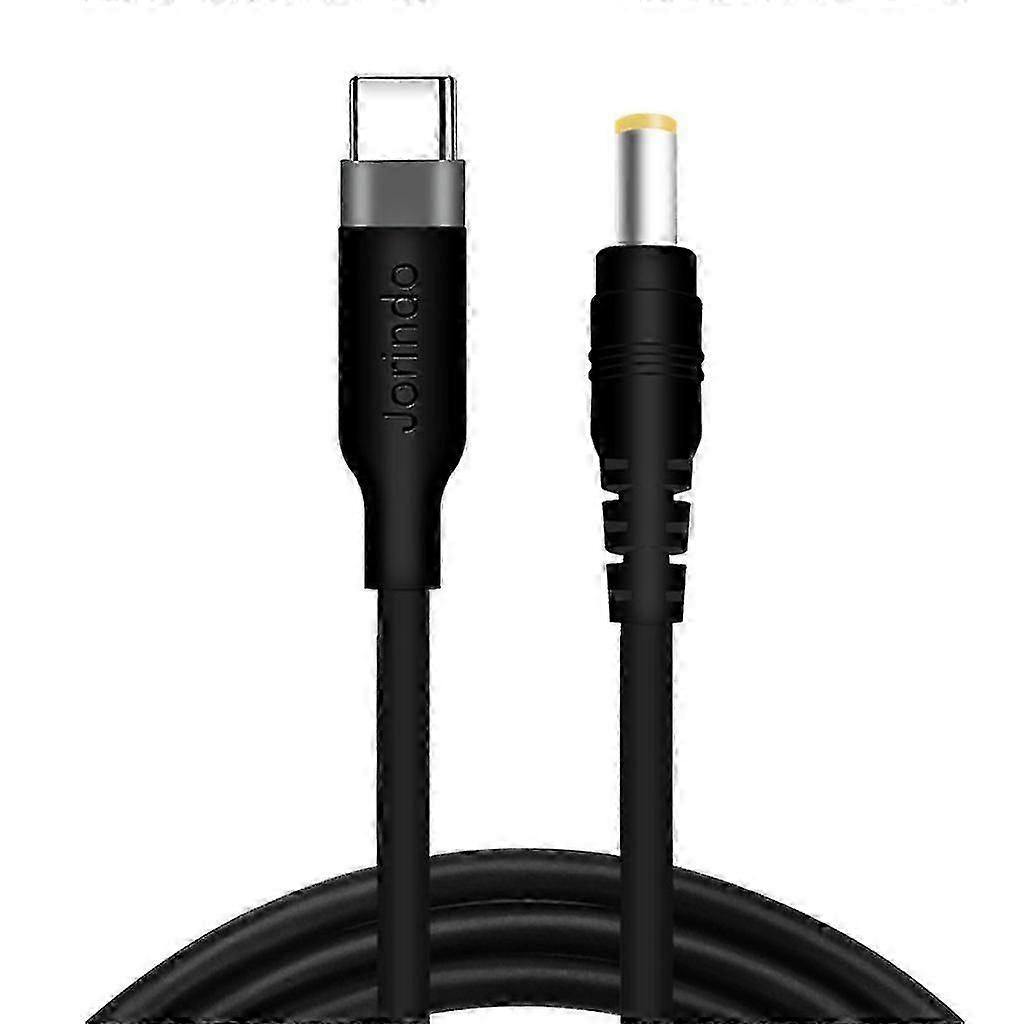 USB C PD電源ケーブル 12V 5.5 x 2.5mm ファンLEDライトカメラワイヤレススピーカー用