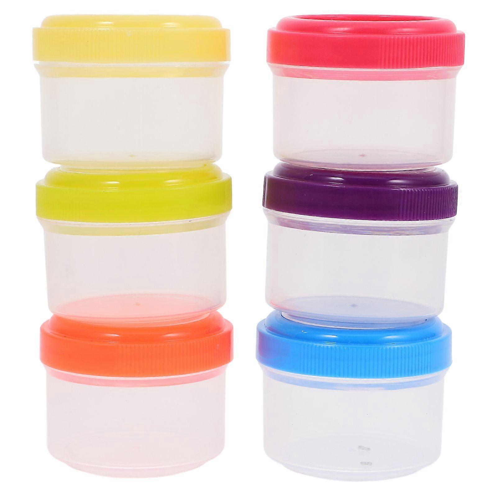 6pcs Salad Dressing Containers Small Condiment Containers Mini Seasoning Cup 35ml