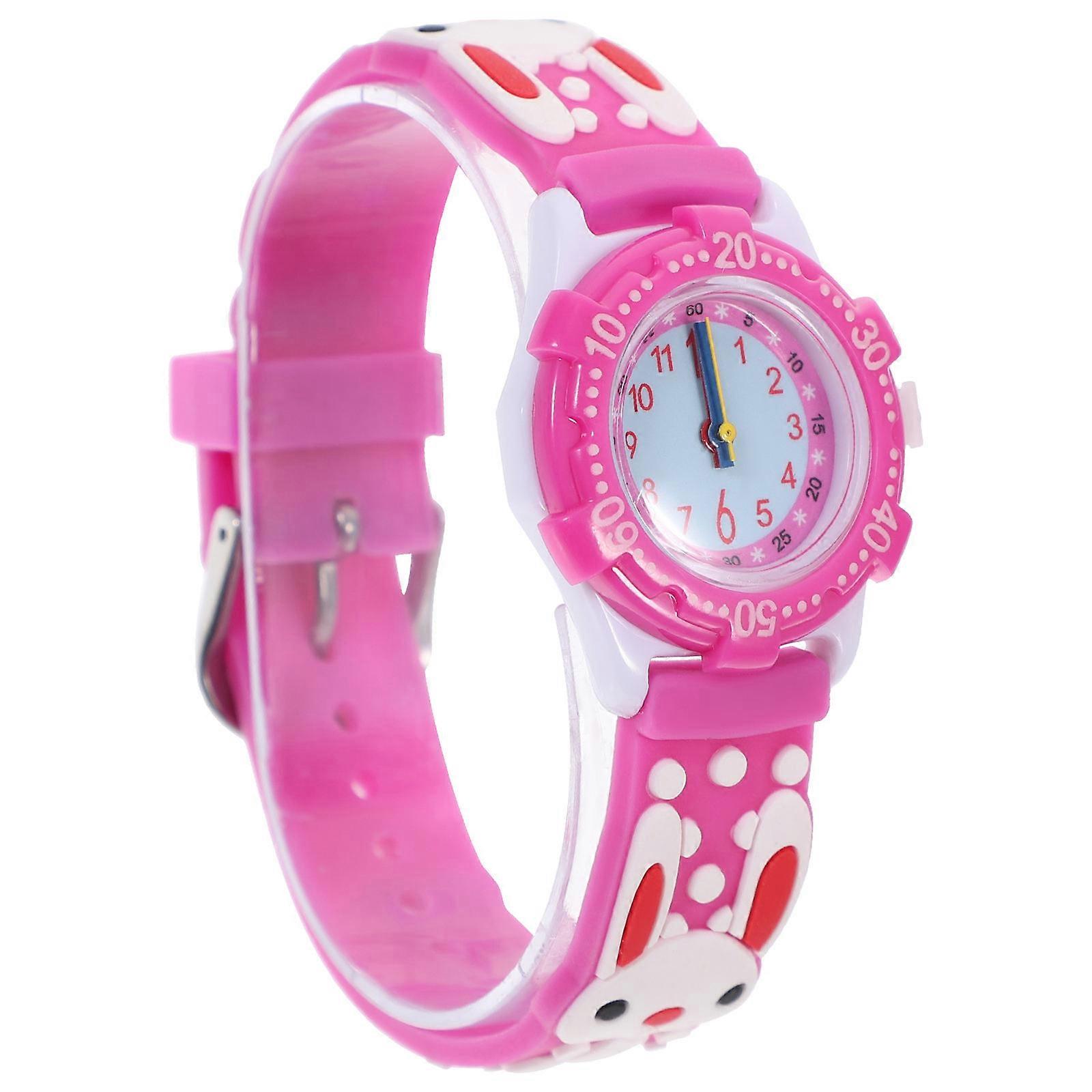 Kids Watches Cartoon Rabbit Design Outdoor Exercise Daily Use 19X2.7CM 1Pc