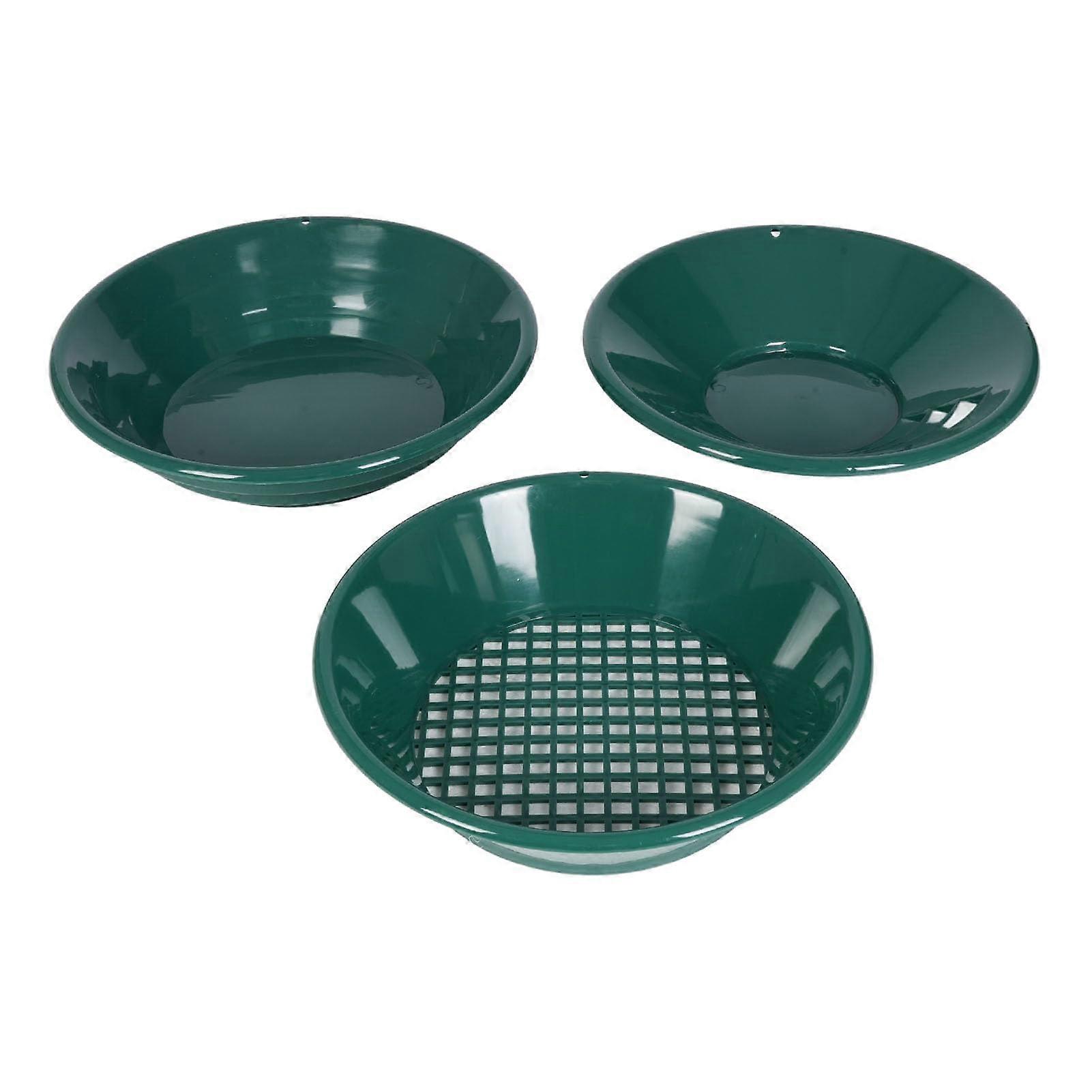 Goldschwenkset 15-Inch Gold Pan with 14-Inch Sieve for Sluice Box, Durable Material for Efficient Gold Panning