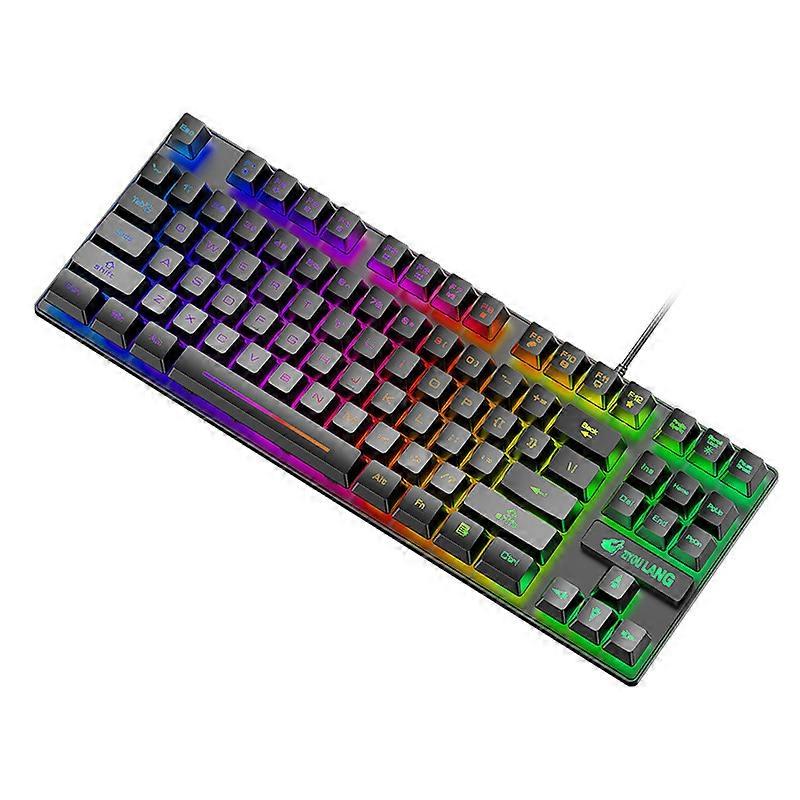Clavier mécanique Ordinateur Clavier USB Clavier USB domestique Rainbow Light Clavier USB Clavier filaire Accessoires d’ordinateur