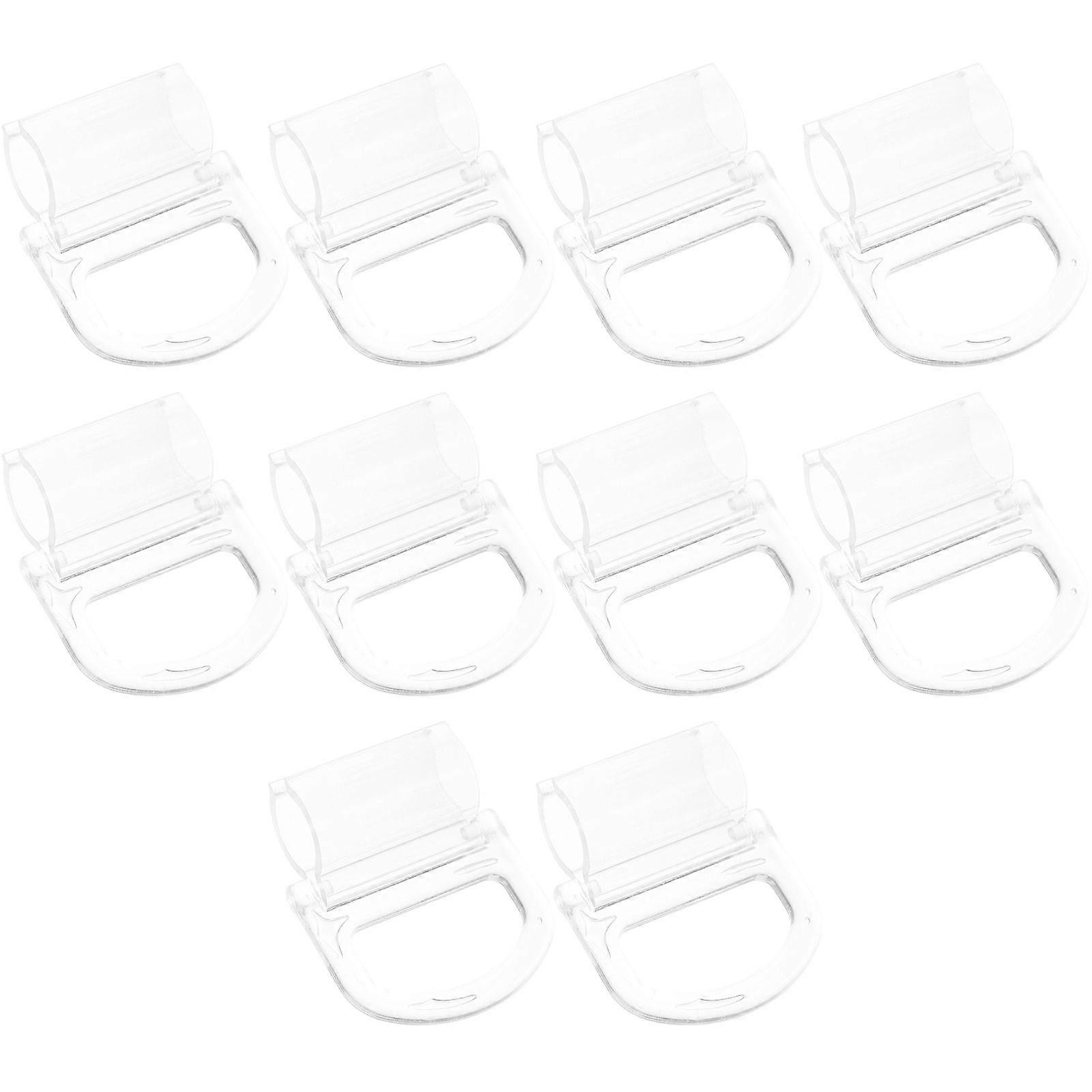10pcs Roller Window Shades Pull Transparent Handle Blinds Pulls Fit for 15mm Rod