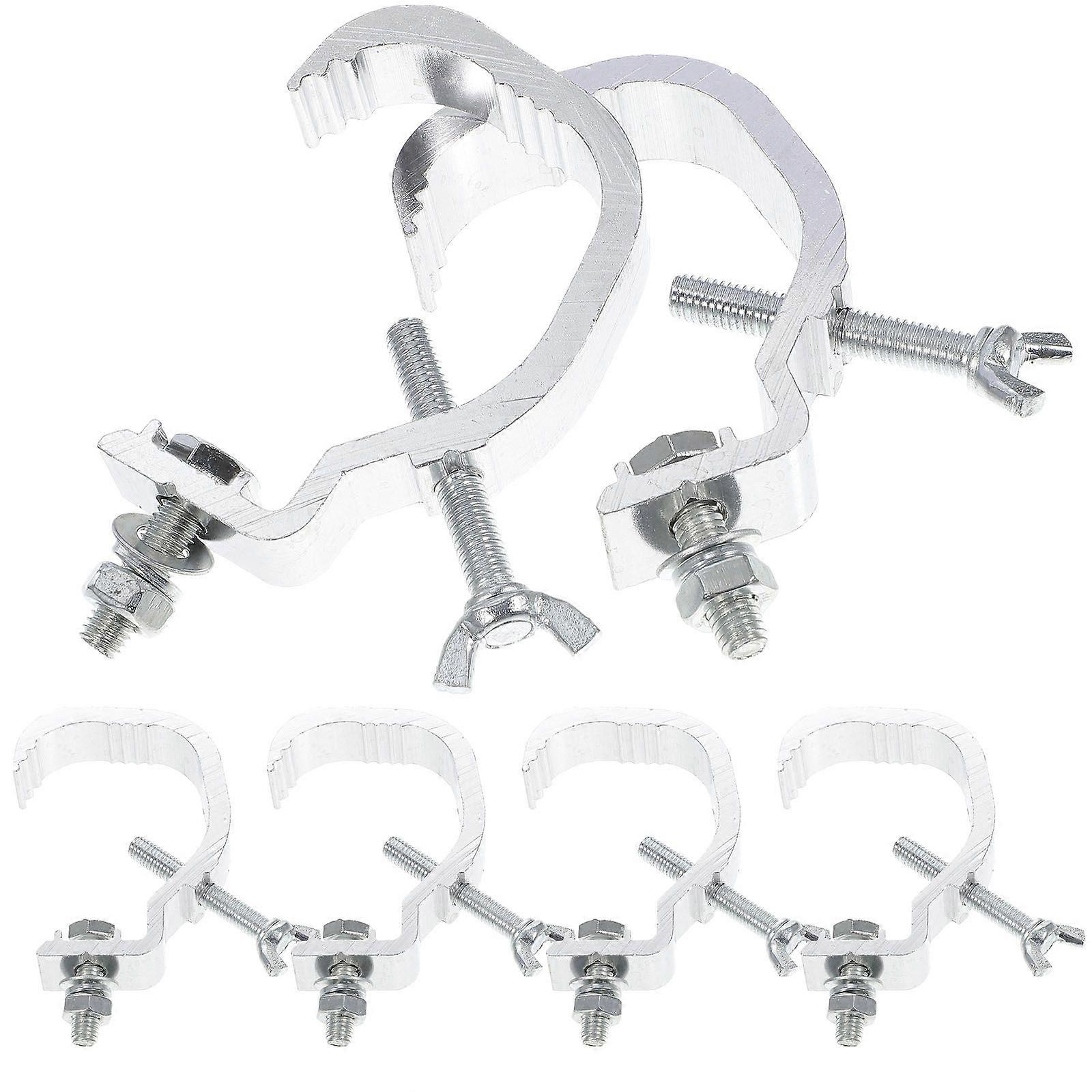 6pcs Aluminum Alloy Lamp Hooks Stage Light Truss Clamps Hanging Lamp Hooks