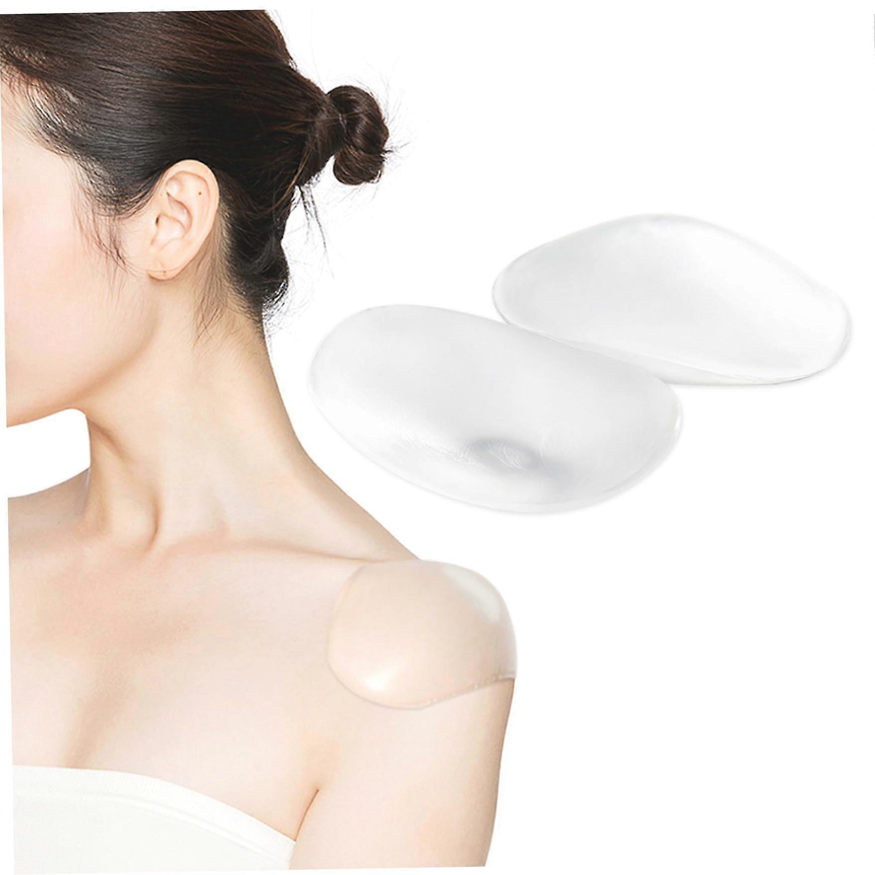 Shoulder Pads for Women Silicone Non-Slip Self-Adhesive Invisible Push-Up Reusable Pair For Dresses