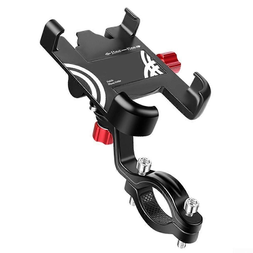 Safe bicycle stem phone holder, Antishake, suitable for various handlebar diameters (Type A)