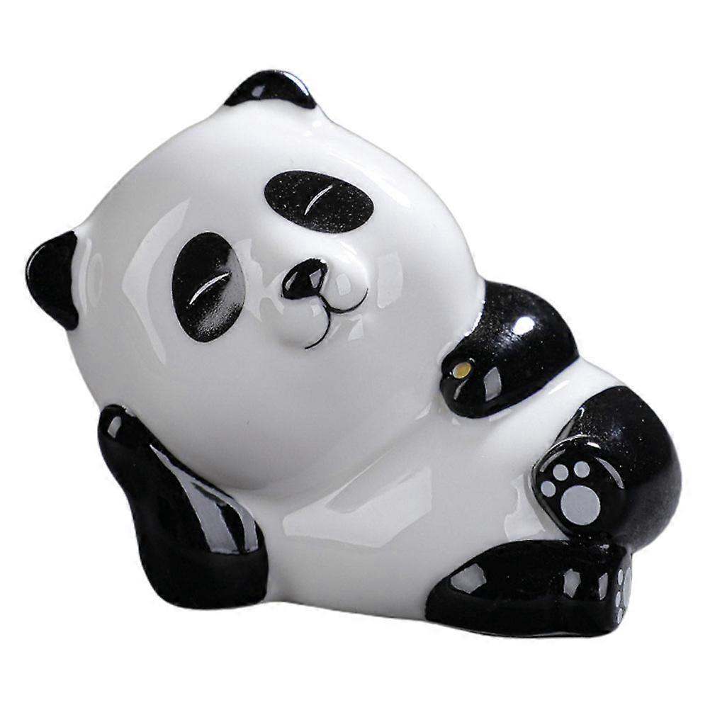 Panda Ceramic Incense Holder Unique Home Decoration for Meditation, Stress Relief & Air Purification Creative Design for Desk & Office Decor