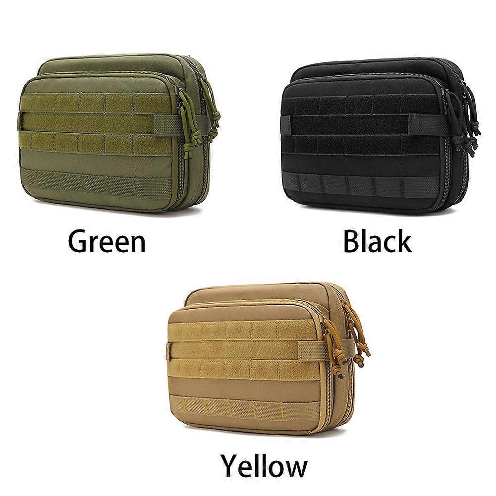 Army Green Tactical Molle Admin Pouch - Laser Cut Design, Waterproof Military EMT Organizer