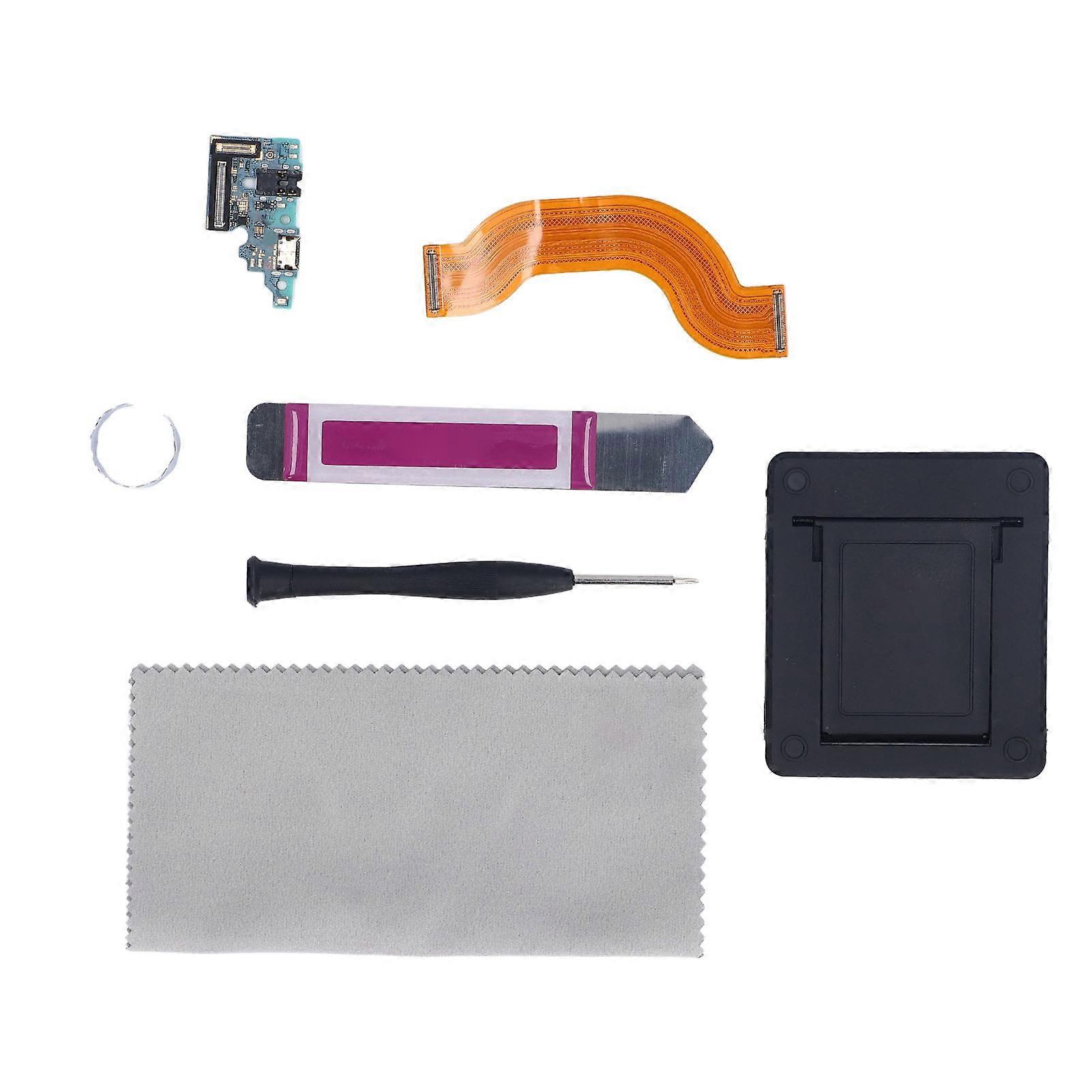 USB C Charging Port Flex Cable Replacement for Galaxy A51 A515F with Repair Tools