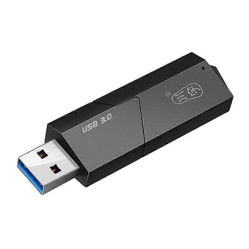 KAWAU C307 Mini Portable USB3.0 Card Reader SD TF 2-in-1 Card Reader with Cover Single Drive Letter