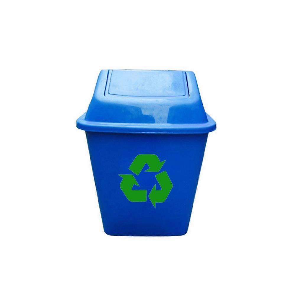 Trash And Recycle Stickers Recycle Symbol Trashcan Decal Car Window Indoor Use Green 12.7x12.7cm Recycling Indication 6Pack