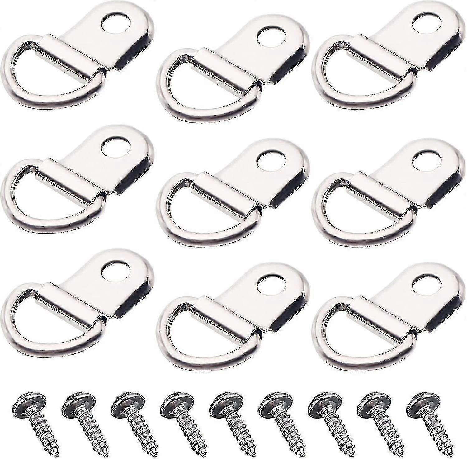 D Ring Picture Hook 100pcs - Heavy Duty Frame Hardware Hook With Screw