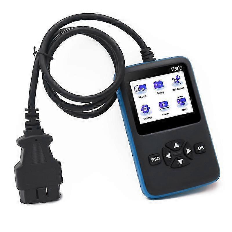 Type A V501 OBD2 Diesel Vehicle Diagnostic Tool Engine Fault Code Reader Scanner