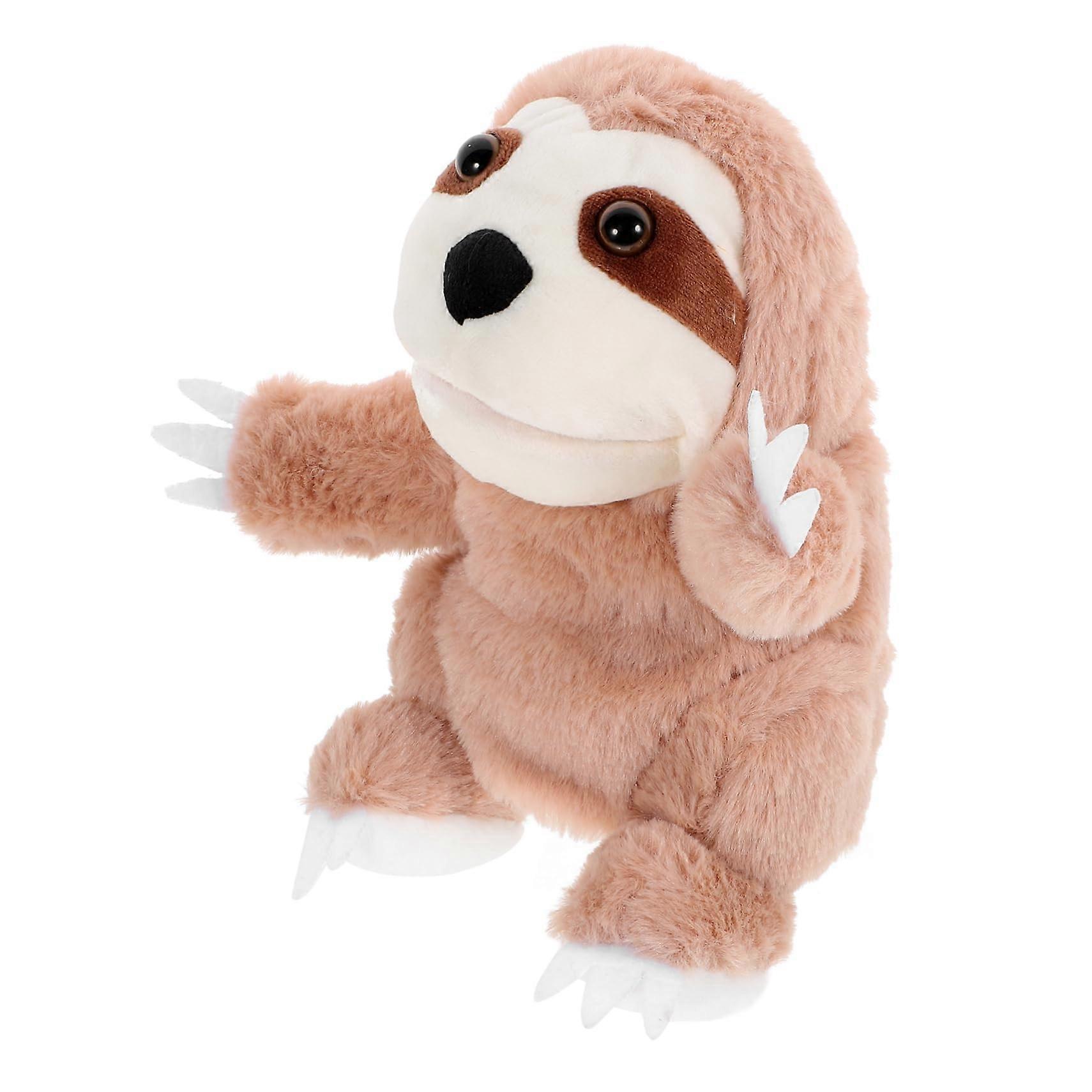 Plush Sloth Hand Puppet for Interactive Storytelling, Soft Creativity and Communication for Home and Learning Centers