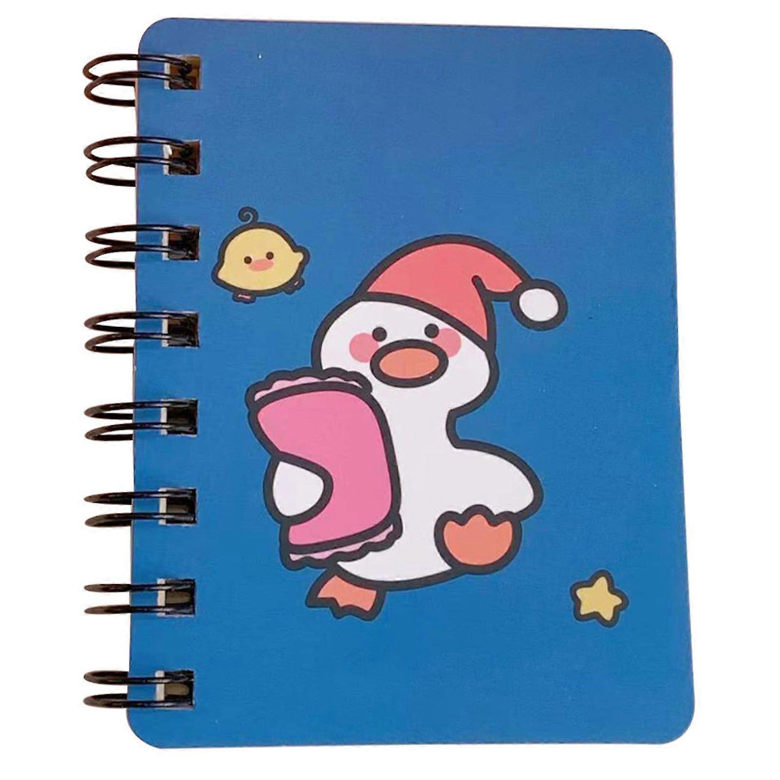2025 Latest Model  Mini Spiral Notebook Cute Duck Pattern Portable Pocket